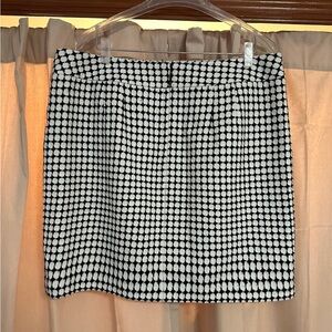 Loft Black and White Skirt